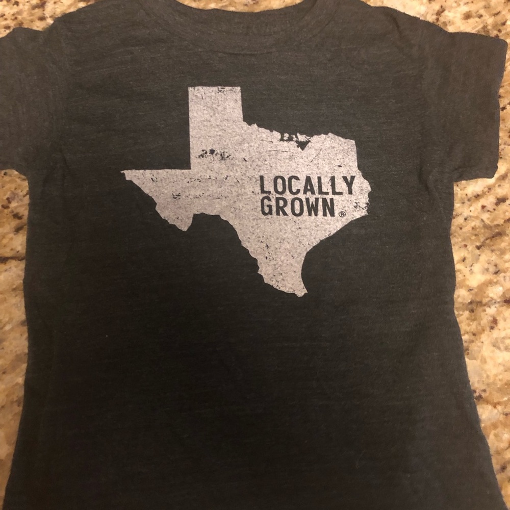 Locally grown Texas kids tee